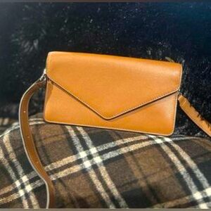 Leatherology- Small brown crossbody envelope purse